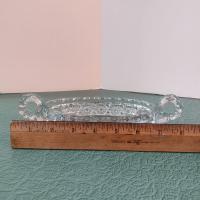 Antique Imperial Glass Nucut Relish Dish, Vintage EAPG Glass Tray
