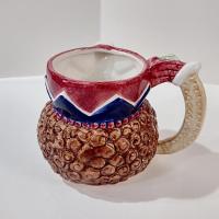 Vintage Nutcracker Figurative Ceramic Mug, Toy Soldier Christmas Holiday Mug