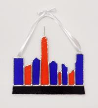 New York City Skyline Stained Glass Suncatcher