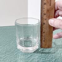 Vintage Cristal D'Arques Durand Octime Clear 5 Ounce Flat Tumbler, Octagonal Clear Lowball Juice Glass