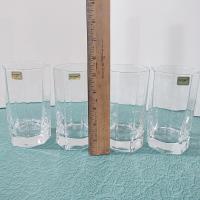 Vintage NEW Cristal D'Arques Durand Octime Clear 12 Ounce Flat Tumbler Glasses, Set of 4