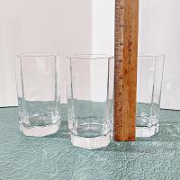 Cristal D'Arques Durand Octime Clear 12 Ounce Flat Tumbler Glasses, Set of Three