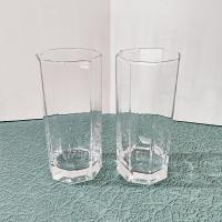 Cristal D'Arques Durand Octime Clear 14 Ounce Flat Tumbler Glasses, Set of Two
