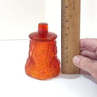 Vintage Home Interiors Orange Daisy Votive Cup Sconce Candle Holder, Homeco Glass Flower Pegged Votive Cup