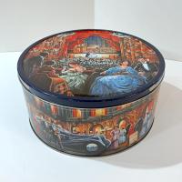Vintage Jacobsens Bakery Denmark Night at the Opera Large Round Cookie Tin