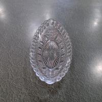 Antique Oval Pickle Dish, US Glass State of Oregon Beaded Loop Pattern