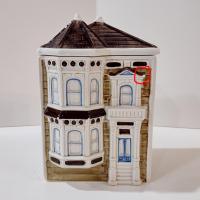 Vintage Otagari 1980 Town Row House Ceramic Cannister, House Cookie Jar