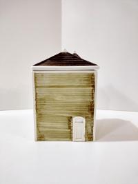 Vintage Otagari 1980 Town Row House Ceramic Cannister, House Cookie Jar