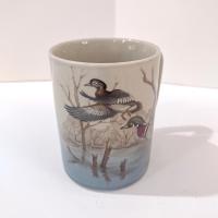 Vintage Otagiri Flying Ducks Ceramic Coffee Tea Mug, Duck Hunter Gift