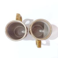 Vintage Figurative Ceramic Owl Mugs, Set of 2, Gibson 12 Ounce Coffee Mugs