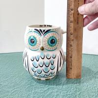 Vintage Owl Ceramic Coffee Tea Mug, Love the Moment Natural Life Owl Mug