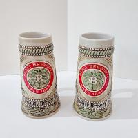 Vintage Pabst Brewing Company Since 1844 Ceramic Beer Mug, Ceramarte Brazil Collectible Beer Stein