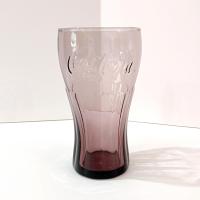 Vintage Purple Coca Cola Glass, McDonald's 1990's Coke Glass by Libbey
