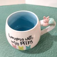 Vintage Hanging with My Peeps Ceramic Coffee Tea Mug, Marshmallow Peeps Easter Mug
