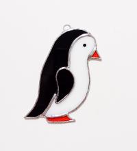 Penguin Stained Glass Suncatcher, Boy or Girl Versions