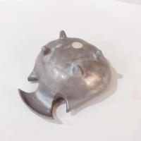 Pewter Shell Fish Tale Decorative Bowl, Candy Nut Dish, Trinket Dish, Dip Sauce Bowl, Soap Dish