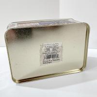 Vintage Diane Phalen Watercolors Spring Garden Amish Quilts Hinged Lid Tin Box, Decorative Metal Storage Container