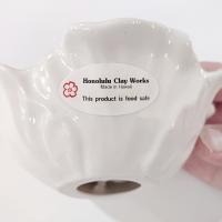 Hibiscus Porcelain Flower Bowl, Hawaiian Ceramic Flower Dish