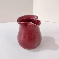 Vintage Mauve Pink Ceramic Pinch Pot Creamer, Small Ceramic Pitcher, Cliff Losee Studio Pottery