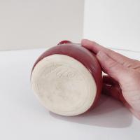 Vintage Mauve Pink Ceramic Pinch Pot Creamer, Small Ceramic Pitcher, Cliff Losee Studio Pottery