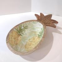 Vintage Pineapple Shaped Ceramic Napkin Holder, Housewarming Gift