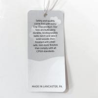 Vintage Wooden Airplane Rolling Child's Push Toy, Clip Clop Lapps Toys Handcrafted Amish Toy