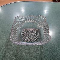Antique Square Berry Bowl,  Adams and Company Plume Pattern Fruit Bowl / Centerpiece Bowl