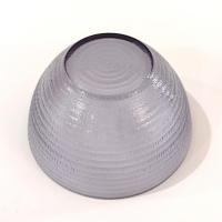 Vintage Purple Textured Glass Bowl, Deep Noodle Bowl