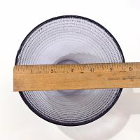 Vintage Purple Textured Glass Bowl, Deep Noodle Bowl