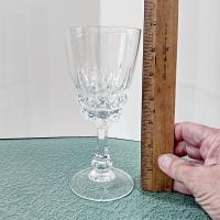 Vintage Cristal D'Arques Durand Pompadour Crystal Wine Glass Water Goblet