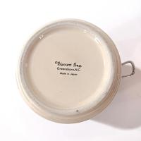 Vintage Blue and White Ceramic Jar Canister with Metal Wire Clamp Lid, Potpourri Press Kitchen Storage Canister