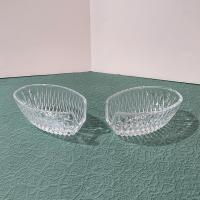 Vintage Princess House Royal Highlights Crystal Silverware Holders, Set of Two, Buffet Silverware Serving