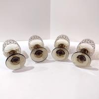 Vintage Libbey Prado Tawny Brown Scroll Wine Glasses, Set of Four