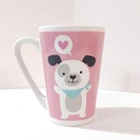 Vintage Puppy Dog and Heart Puppy Love Ceramic Mug