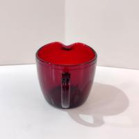 Vintage Ruby Red Glass Creamer Pitcher