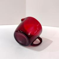 Vintage Ruby Red Glass Creamer Pitcher