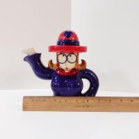 Vintage Red Hat Society Ceramic Tea Pot, Fancy Lady Tea Pot