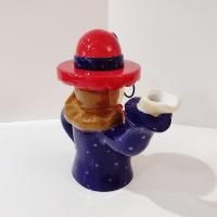 Vintage Red Hat Society Ceramic Tea Pot, Fancy Lady Tea Pot