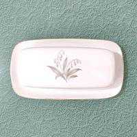 Vintage Kaysons Fine China Golden Rhapsody Covered Butter Dish, 1960's Japanese Porcelain Butter Plate