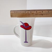 Red Hat Society Tall Coffee Tea Mug, Red Hat Ladies Ceramic Mug