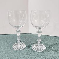 Vintage Mikasa The Ritz Crystal Wine Glasses, Set of Two