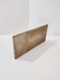 Vintage Gold Toned Distressed Wall Shelf with Leaf Design, Roman Greek Style Corbel Floating Shelf