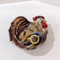 Vintage Rooster Chicken Condiment Bowls, Set of Two, Tabletops Gallery Sonama Rooster Bowls, Guest Soap Trinket Dishes