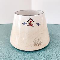 Vintage Home Interiors Rooster Ceramic Candle Shade Jar Topper, Country Farm Decor