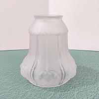 Vintage Victorian Style Hourglass Bell Shaped Frosted Glass Lamp Light Shade, Replacement Shade