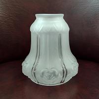 Vintage Victorian Style Hourglass Bell Shaped Frosted Glass Lamp Light Shade, Replacement Shade
