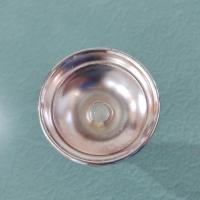 Vintage Rose Frosted Crystal and Silver Plated Flower Bud Vase, William Adams West German Floral Vase