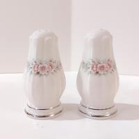 Vintage Noritake Rothschild Porcelain Salt and Pepper Shaker Set