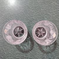 Vintage NEW Cristal de Flandre Salzburg Crystal Rocks Glasses, Set of Two, 10 Ounce Old Fashioned Glasses, Whiskey Glasses, Lowball Glasses