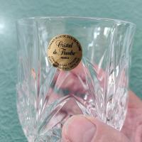 Vintage NEW Cristal de Flandre Salzburg Crystal Rocks Glasses, Set of Two, 10 Ounce Old Fashioned Glasses, Whiskey Glasses, Lowball Glasses